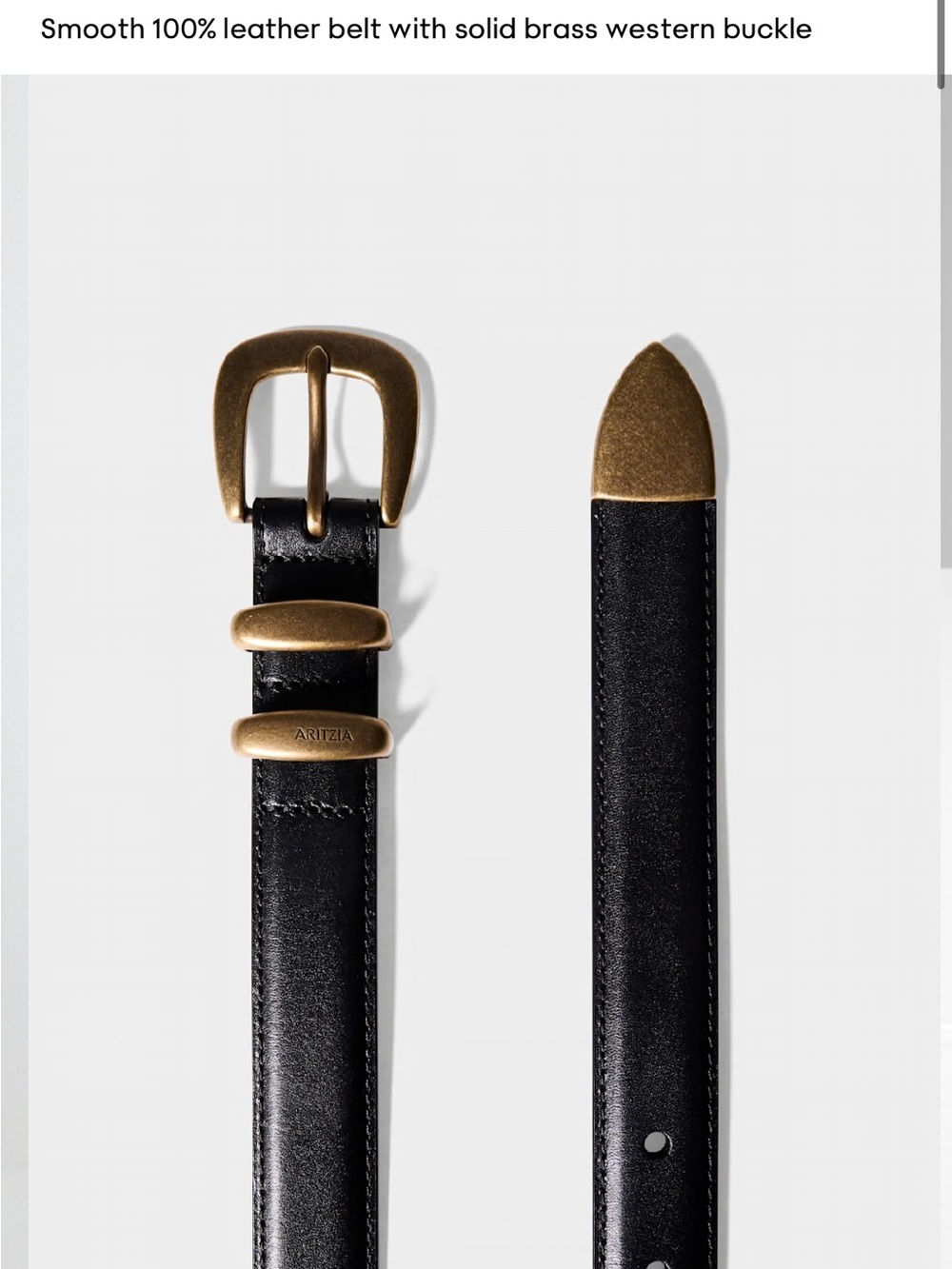 Legendary Solid Brass Leather Belt